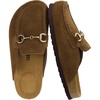 CUSHIONAIRE Cliff Suede Clog Mules for Women(Brown)