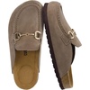 CUSHIONAIRE Cliff Suede Clog Mules for Women(Moss)