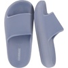 CUSHIONAIRE Feather-K Cloud Slides, EVA Waterproof Pool Sandals for Kids(Blue)