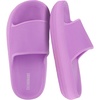CUSHIONAIRE Feather-K Cloud Slides, EVA Waterproof Pool Sandals for Kids(Lavender)