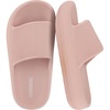 CUSHIONAIRE Feather-K Cloud Slides, EVA Waterproof Pool Sandals for Kids(Pink)