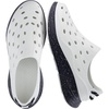 CUSHIONAIRE Fuel EVA Recovery Shoes for Men, Lightweight Slip On Waterproof Sneaker Clogs with Cushioned Footbed and Ventilated Design(Ivory/Black)