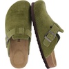 CUSHIONAIRE Hana Vegan Suede Clogs for Women, Cork Footbed Potato Shoes(Khaki Corduroy)