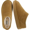 CUSHIONAIRE Hilo-3 Cozy Suede Womens Slippers, Soft Faux Fur Lined Slip On House Shoes for Women with Cushioned Memory Foam(Chestnut Leaf Genuine Suede)