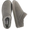 CUSHIONAIRE Hilo-3 Cozy Suede Womens Slippers, Soft Faux Fur Lined Slip On House Shoes for Women with Cushioned Memory Foam(Grey 2)