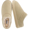 CUSHIONAIRE Hilo-3 Cozy Suede Womens Slippers, Soft Faux Fur Lined Slip On House Shoes for Women with Cushioned Memory Foam(Sand 2)