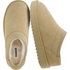 CUSHIONAIRE Hilo-3 Cozy Suede Womens Slippers, Soft Faux Fur Lined Slip On House Shoes for Women with Cushioned Memory Foam(Sand Breeze Genuine Suede)