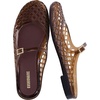CUSHIONAIRE Java Casual Womens Jelly Flats with Adjustable Strap, Closed Toe Mary Janes Mule Design, Waterproof Jelly Sandals for Women(Chocolate)
