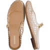 CUSHIONAIRE Java Casual Womens Jelly Flats with Adjustable Strap, Closed Toe Mary Janes Mule Design, Waterproof Jelly Sandals for Women(Mocha)