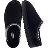 CUSHIONAIRE Keto Womens Slippers Slip-On Suede Mule Slipper – Cozy & Stylish, Memory Foam & Faux Fur Lining, Wide Widths Available(Black)