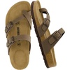 CUSHIONAIRE Luna Sandals for Women, Cork Footbed Womens Sandals for Summer Comfort with Adjustable Straps, Wide Width Available(Brown)