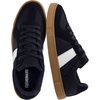 CUSHIONAIRE Troy Low Top Casual Mens Sneakers with Laces & Gum Sole(Black/White)