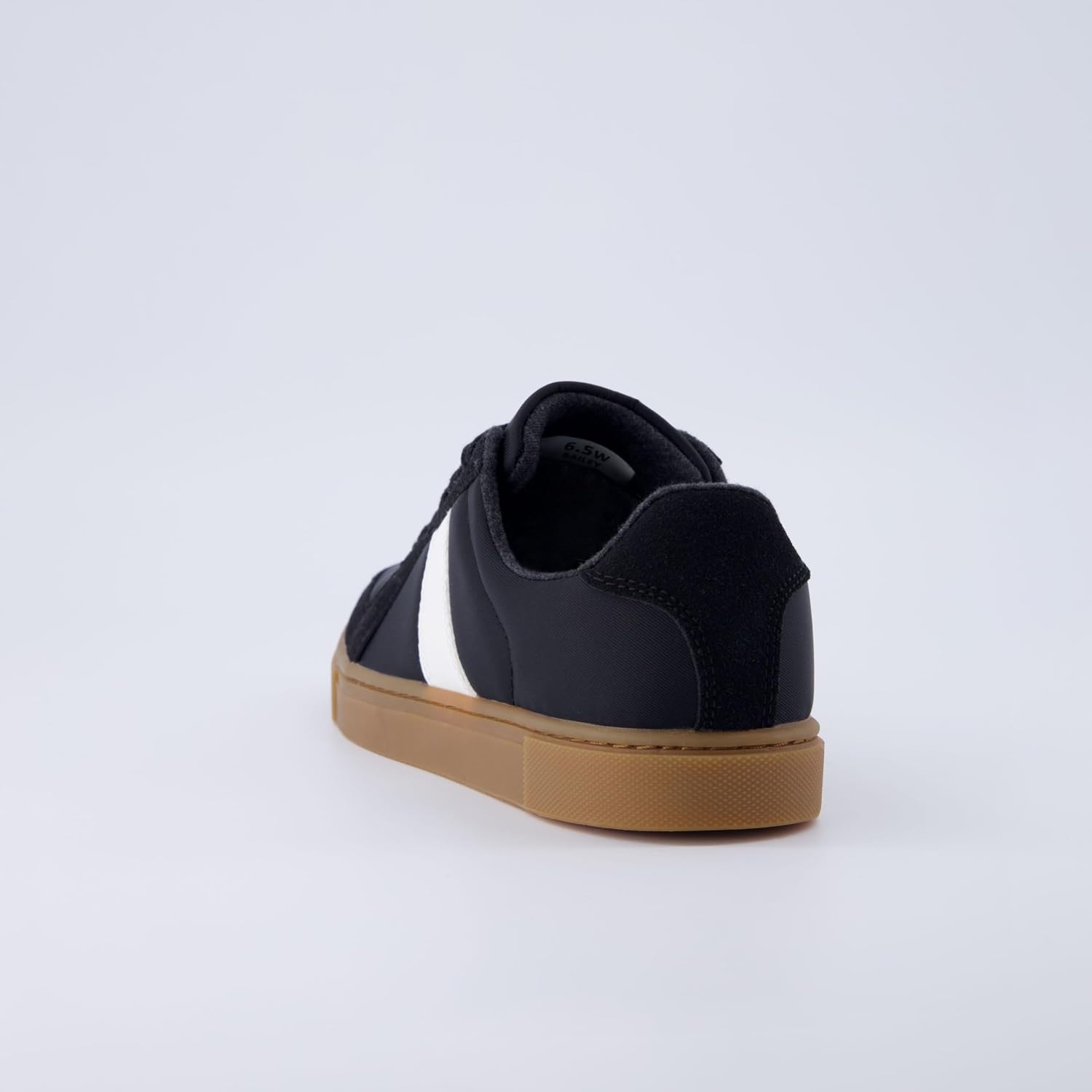 image:imageCUSHIONAIRE Bailey Womens Retro Sneaker Classic Everyday Sneakers for Women with Sleek Rounded Toe and Memory FoamBlackWhite