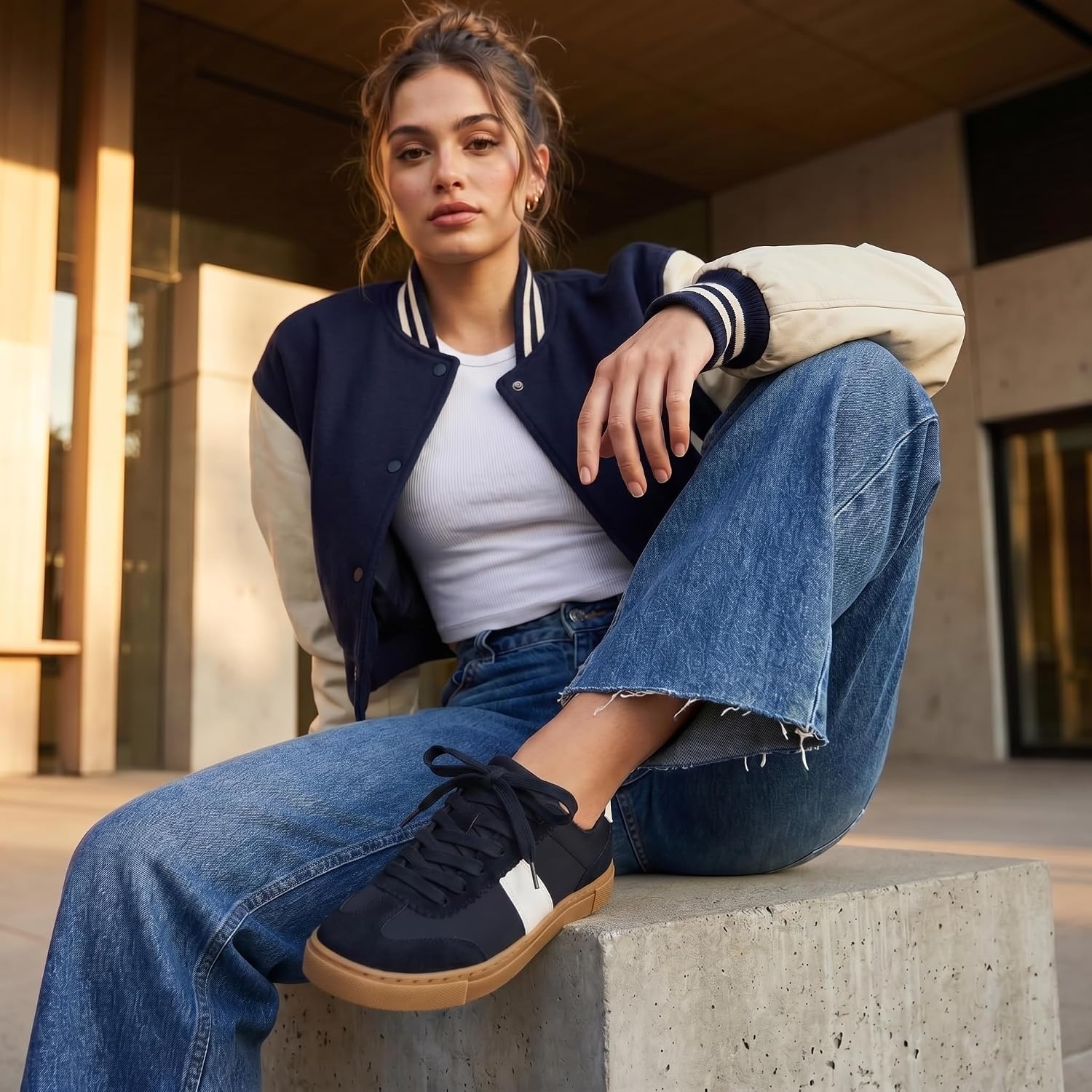 image:imageCUSHIONAIRE Balance Womens Sneakers Casual Tennis Shoes for Women with Memory Foam and Slip Resistant OutsoleBlack