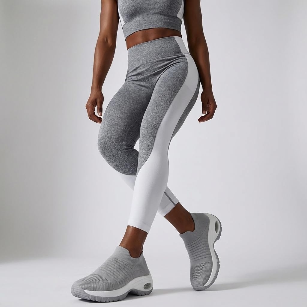 image:imageCUSHIONAIRE Breeze Easy Slip On Womens Sneakers Casual Everyday Walking Shoes for Women with Breathable Mesh and ComfortGrey