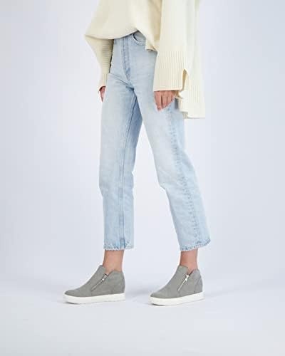 image:imageCUSHIONAIRE Hart Womens Casual Shoes with Dual Zippers Lightweight Hidden Wedge Fashion Sneakers for WomenCamo