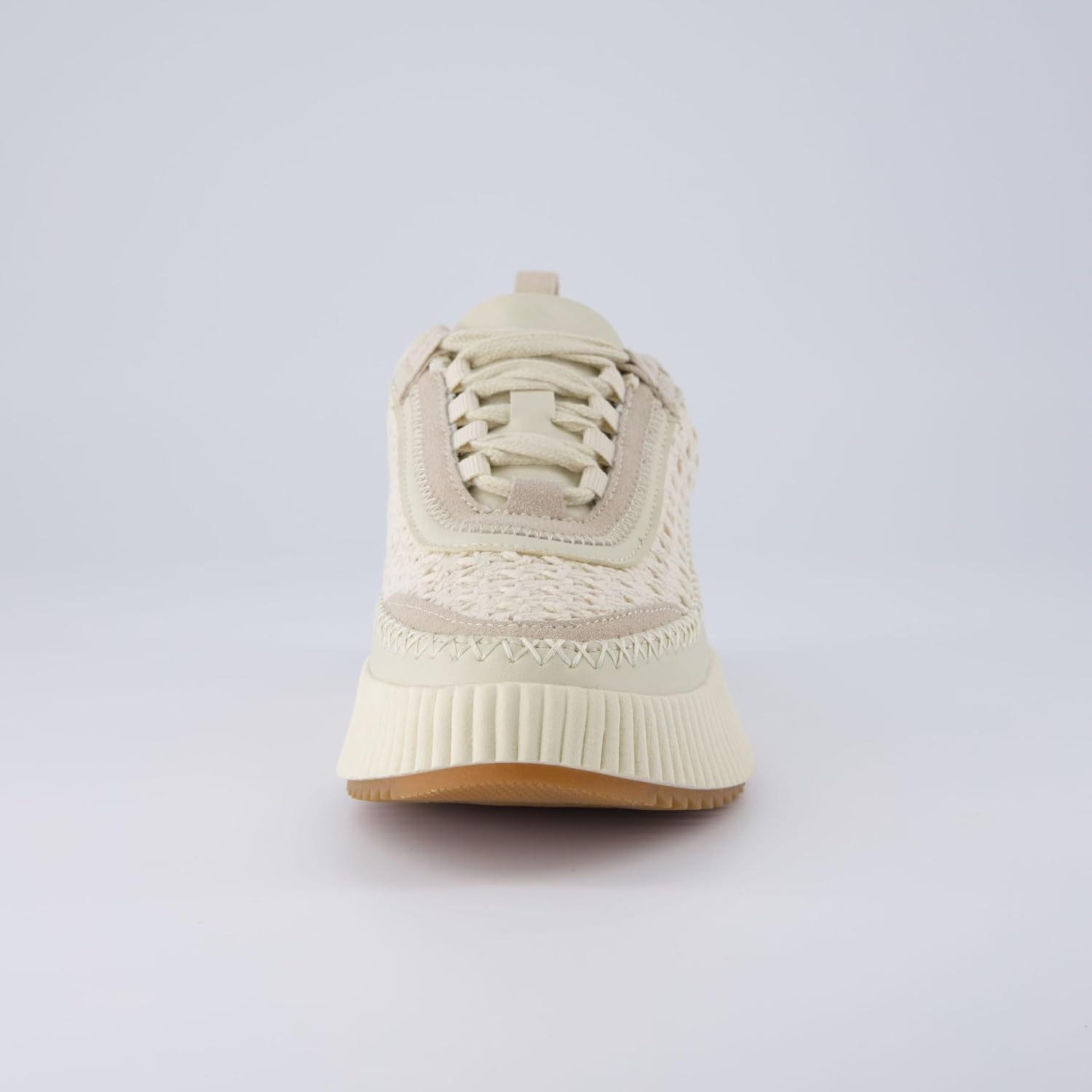 image:imageCUSHIONAIRE Womens Loop Lace up Woven Platform Sneaker Comfort Foam Wide Widths AvailableBeige