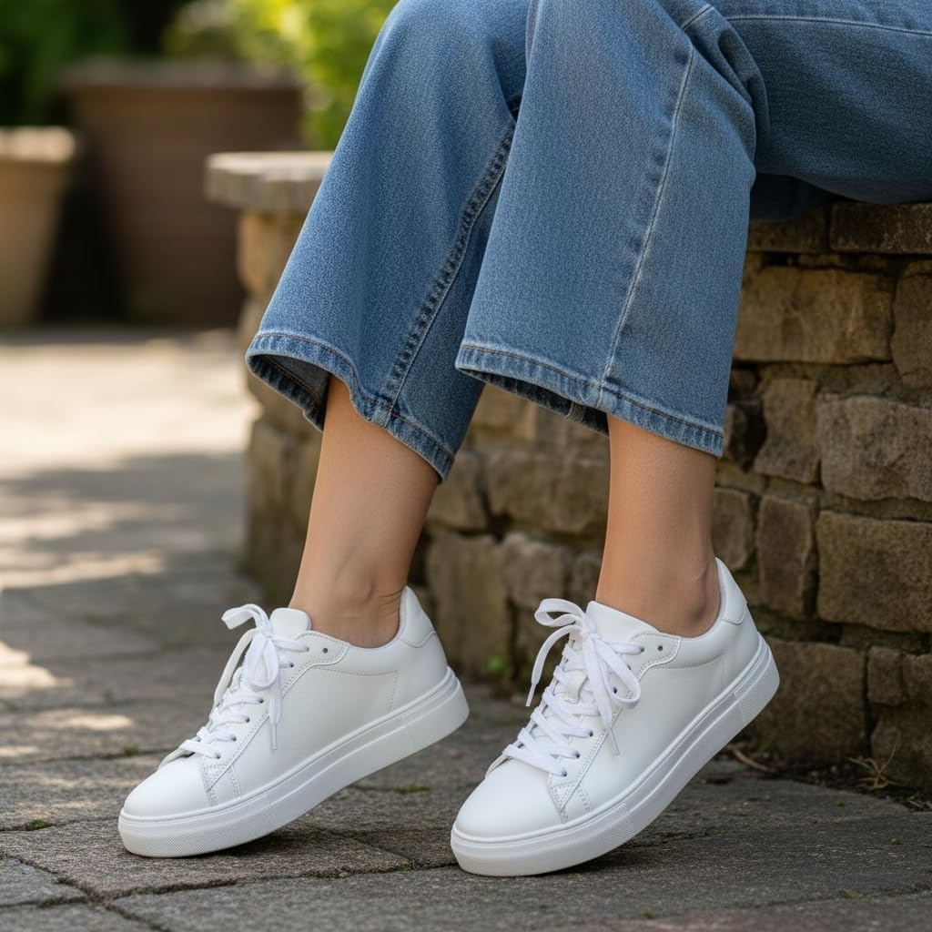 image:imageCUSHIONAIRE Womens ROC lace up Sneaker Comfort Foam Wide Widths AvailableWhite