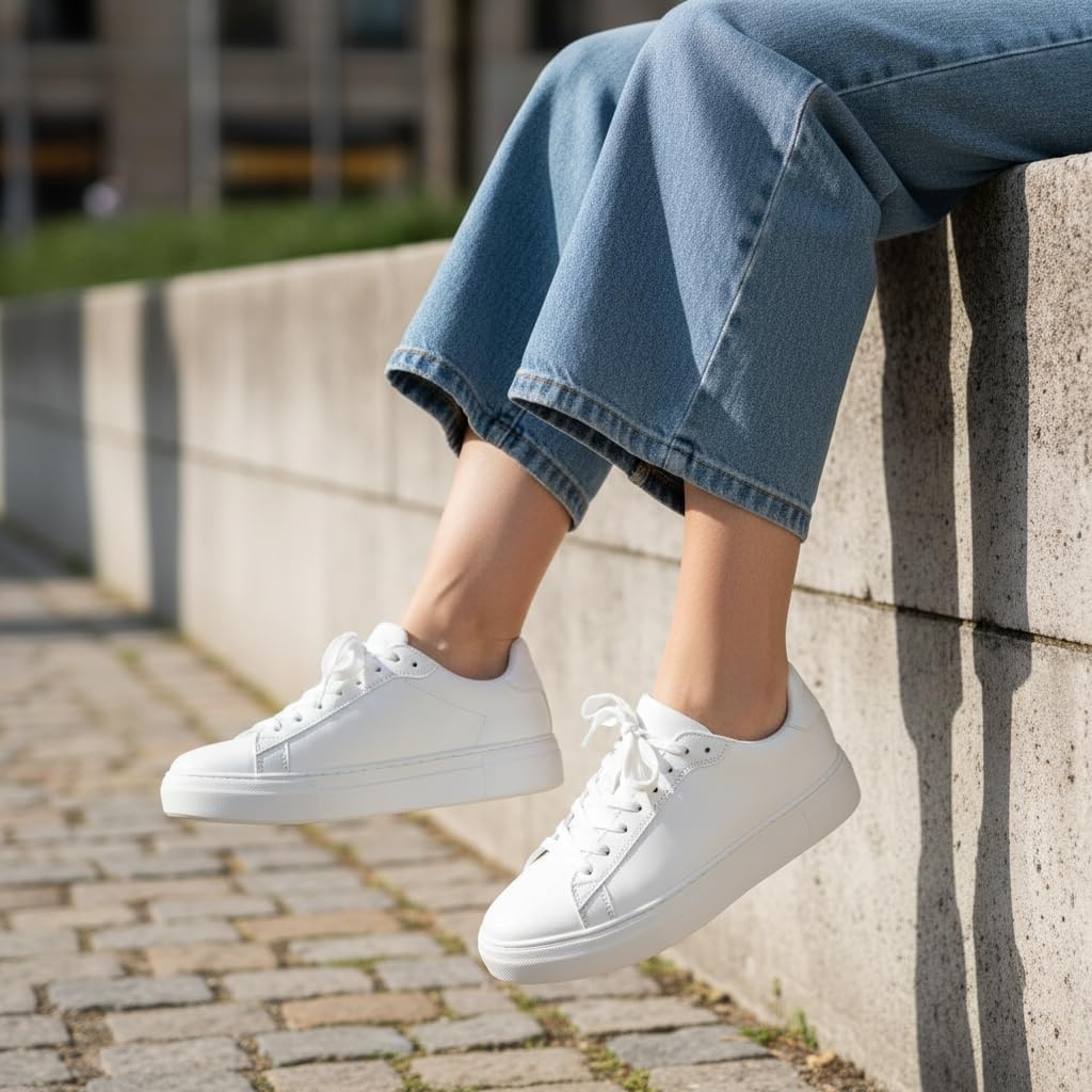 image:imageCUSHIONAIRE Womens ROC lace up Sneaker Comfort Foam Wide Widths AvailableWhite