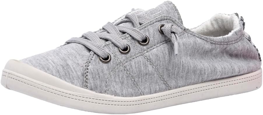 image:imageDunes Sport Womens Reesa Canvas SneakerGrey