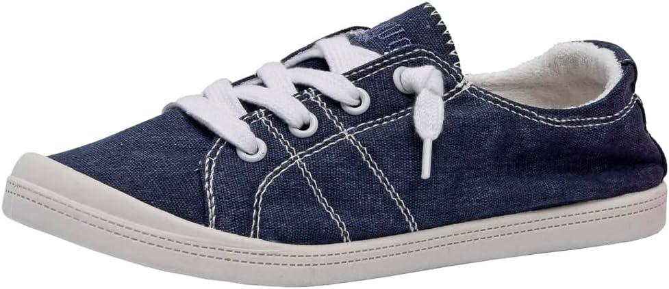 image:imageDunes Sport Womens Reesa Canvas SneakerNavy