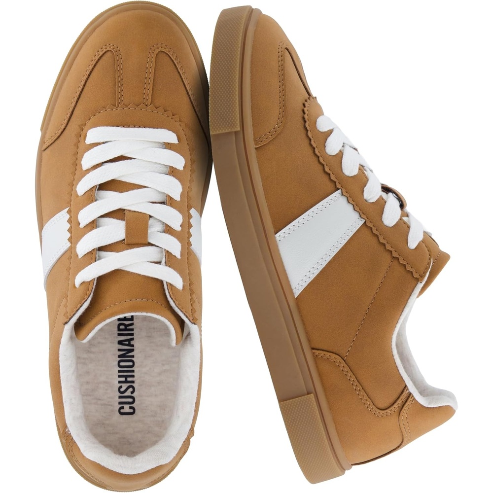 image:imageCUSHIONAIRE Balance Womens Sneakers Casual Tennis Shoes for Women with Memory Foam and Slip Resistant OutsoleTan