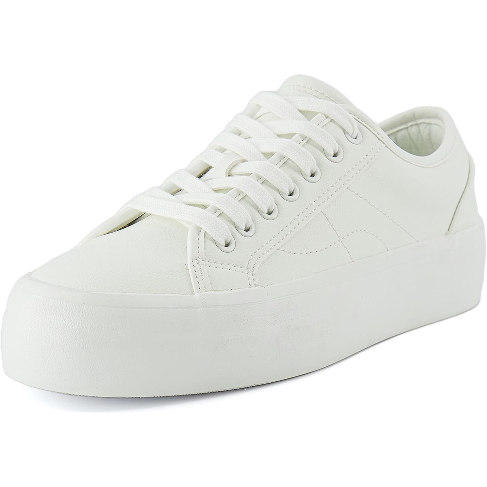 image:imageCUSHIONAIRE Womens Tag Low top Canvas Sneaker Memory FoamWhiteWhite