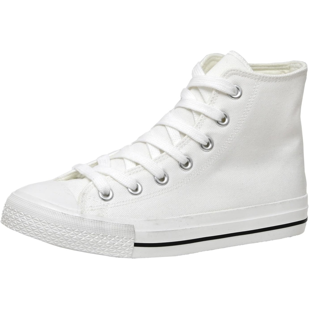 image:imageCUSHIONAIRE Womens Vance high top Canvas Sneaker Memory FoamWhite Zipper