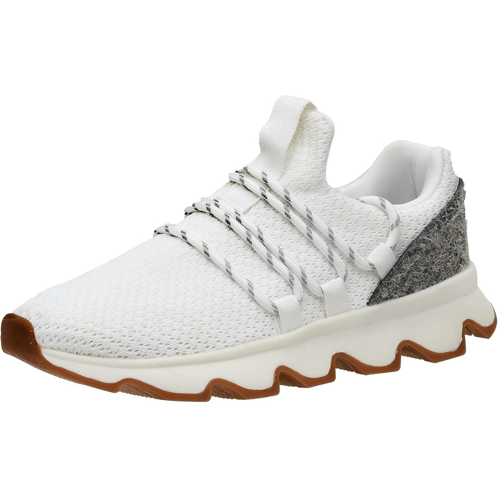 image:imageCUSHIONAIRE Womens Zyler lace up Knit Sneaker Memory FoamWhite