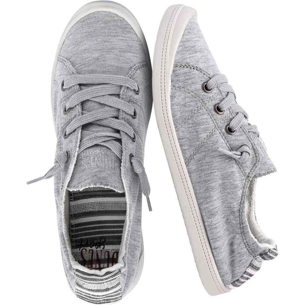 image:imageDunes Sport Womens Reesa Canvas SneakerGrey