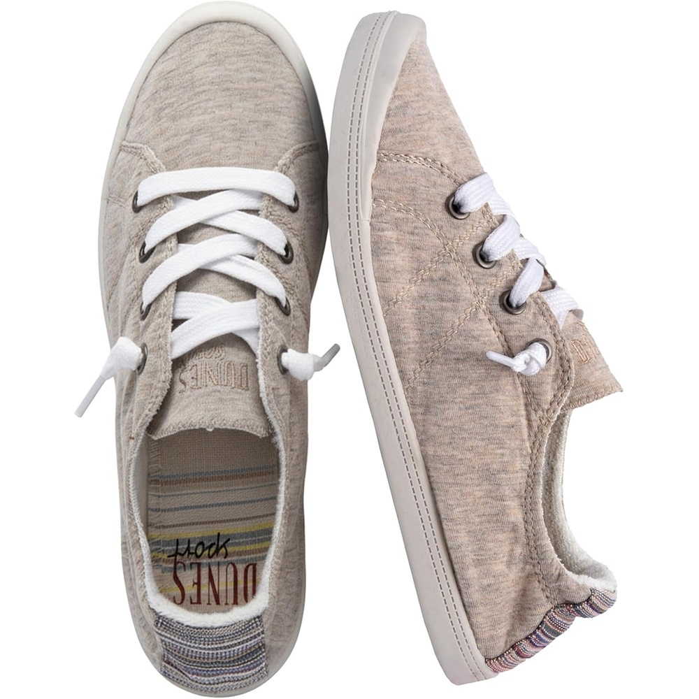 image:imageDunes Sport Womens Reesa Canvas SneakerNatural