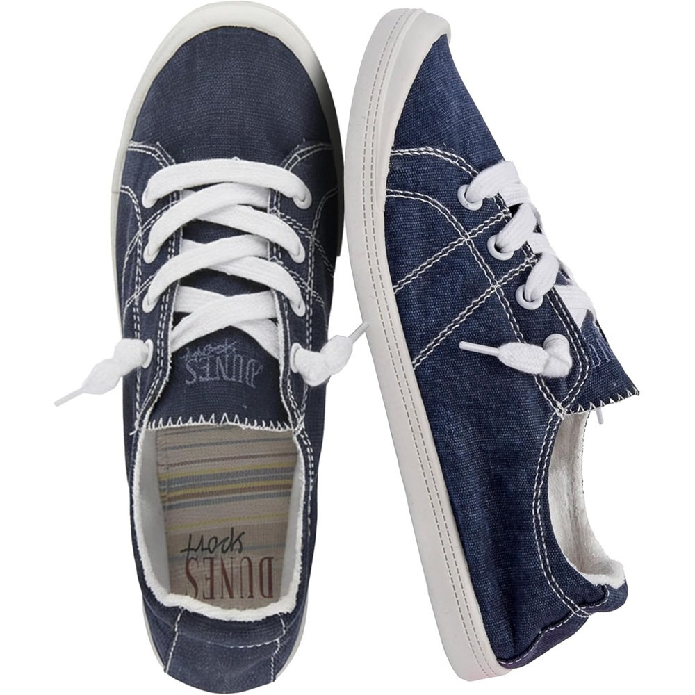 image:imageDunes Sport Womens Reesa Canvas SneakerNavy