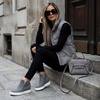 CUSHIONAIRE Hart Womens Casual Shoes with Dual Zippers- Lightweight Hidden Wedge Fashion Sneakers for Women(Grey)