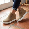 CUSHIONAIRE Hart Womens Casual Shoes with Dual Zippers- Lightweight Hidden Wedge Fashion Sneakers for Women(Taupe)