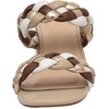 CUSHIONAIRE Onyx Braided Chunky Heels for Women with Block Heel and Memory Foam(Tan Multi)
