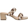 CUSHIONAIRE Onyx Braided Chunky Heels for Women with Block Heel and Memory Foam(Tan Multi)