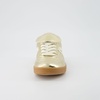 CUSHIONAIRE Women’s Astro Retro Sneaker, Lace-Up Design +Memory Foam, Wide Widths Available(Gold Metallic)