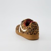 CUSHIONAIRE Women’s Astro Retro Sneaker, Lace-Up Design +Memory Foam, Wide Widths Available(Leopard Microsuede)