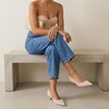 CUSHIONAIRE Women’s Bay Kitten Heel Dress Shoe +Memory Foam, Wide Widths Available(Microsuede Blush)
