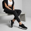 CUSHIONAIRE Women’s Blaze Stretch Knit Slip on lace Sneaker +Memory Foam & LiteSole Technology(Black/White)