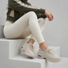 CUSHIONAIRE Women’s Blaze Stretch Knit Slip on lace Sneaker +Memory Foam & LiteSole Technology(Taupe)