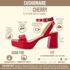 CUSHIONAIRE Women’s Cherry platform dress sandal +Memory Foam and Wide Widths Available(Red Patent)