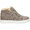 CUSHIONAIRE Women’s Heaven Hidden Wedge Faux Shearling Sneaker +Memory Foam(Spotted Cheetah)