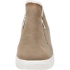 CUSHIONAIRE Women’s Heaven Hidden Wedge Faux Shearling Sneaker +Memory Foam(Taupe)