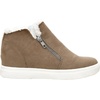 CUSHIONAIRE Women’s Heaven Hidden Wedge Faux Shearling Sneaker +Memory Foam(Taupe)