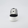 CUSHIONAIRE Women’s Tag Low top Canvas Sneaker +Memory Foam(Black Canvas)