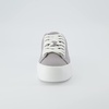 CUSHIONAIRE Women’s Tag Low top Canvas Sneaker +Memory Foam(Grey Canvas)