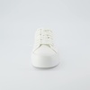 CUSHIONAIRE Women’s Tag Low top Canvas Sneaker +Memory Foam(White Canvas)
