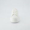 CUSHIONAIRE Women’s Tag Low top Canvas Sneaker +Memory Foam(White/White)