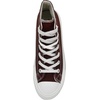 CUSHIONAIRE Women’s Vance high top Canvas Sneaker +Memory Foam(Choc Brown)
